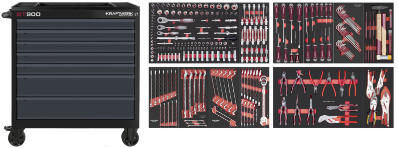Werkstattwagen BT900 Pro Line 7 Schubladen 272-tlg.